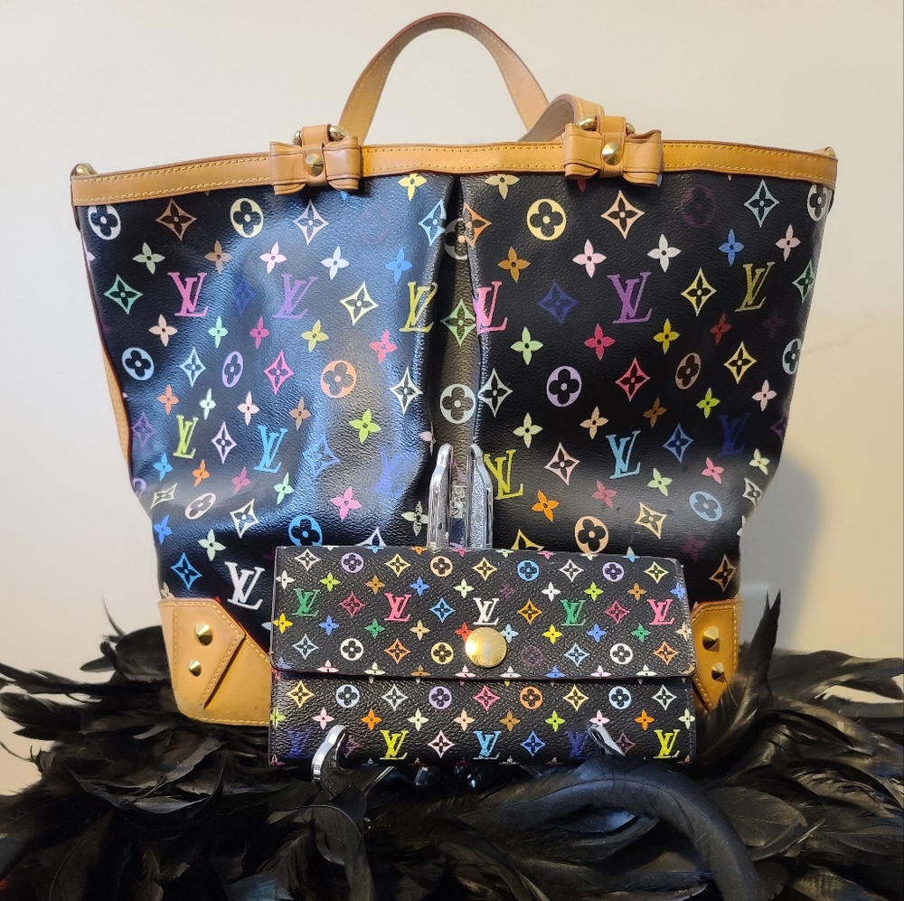 Louis Vuitton Gorgeous MultiColor Tote with Shoulder Strap